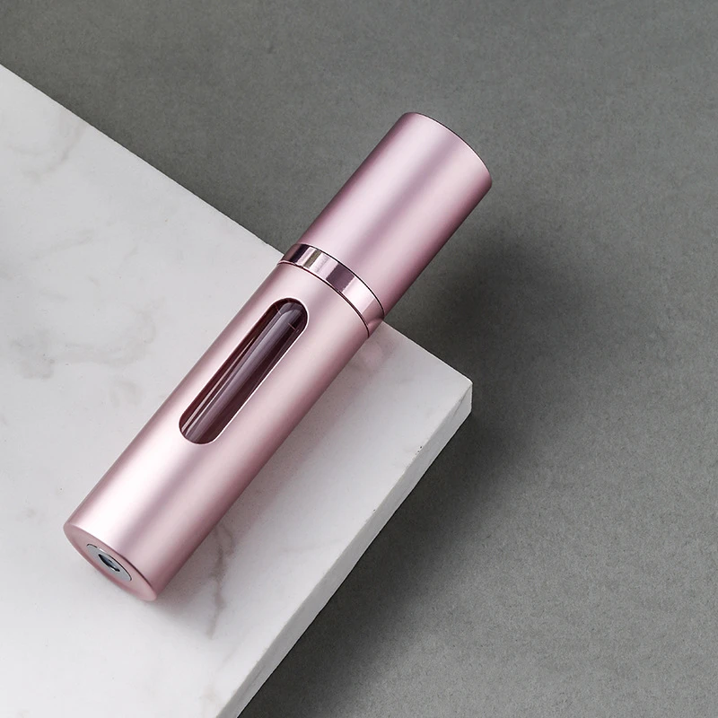 5ml ガラス製詰め替え式香水瓶 スプレーポンプ付き 携帯用旅行用空の化粧品容器 ミニスプレーアトマイザーボトル