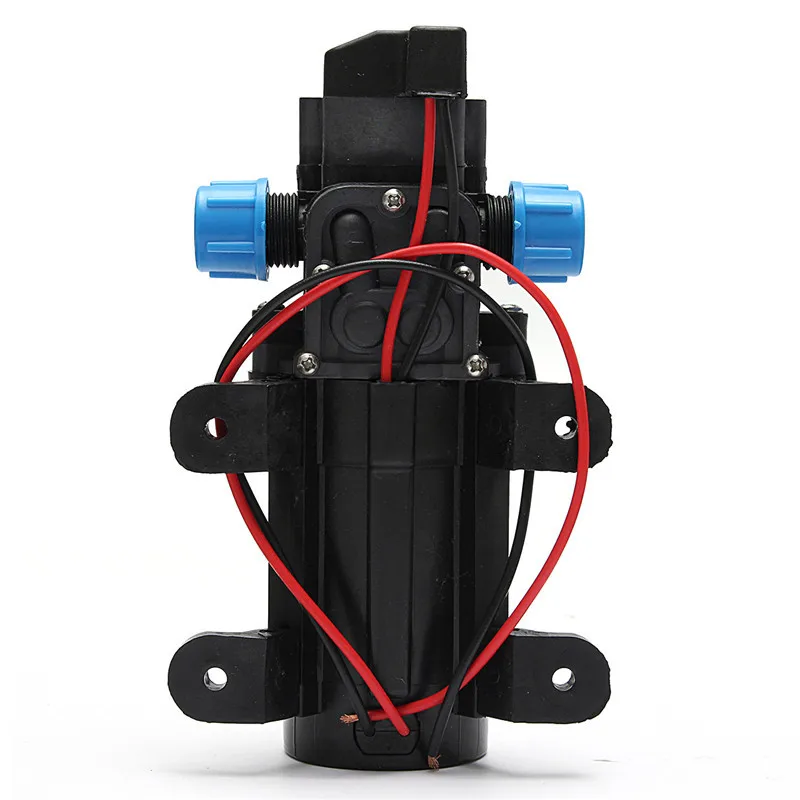 DC12V 60W 120PSI 5L/MIN การเกษตรไฟฟ้าปั๊มน้ําสีดํา Micro แรงดันสูงไดอะแฟรมน้ํา Sprayer ล้างรถ 12 V อะแดปเตอร์
