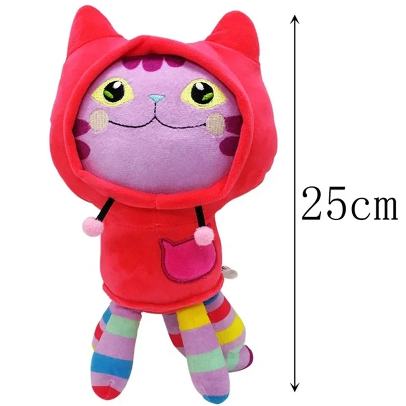 25 cm 8 Stücke Kawaii Gabby Puppenhaus Plüschtier Cartoon Stofftier Meerjungfrau Katze Meerjungfrau Plüschpuppe Kinder Weihnachtsgeschenk