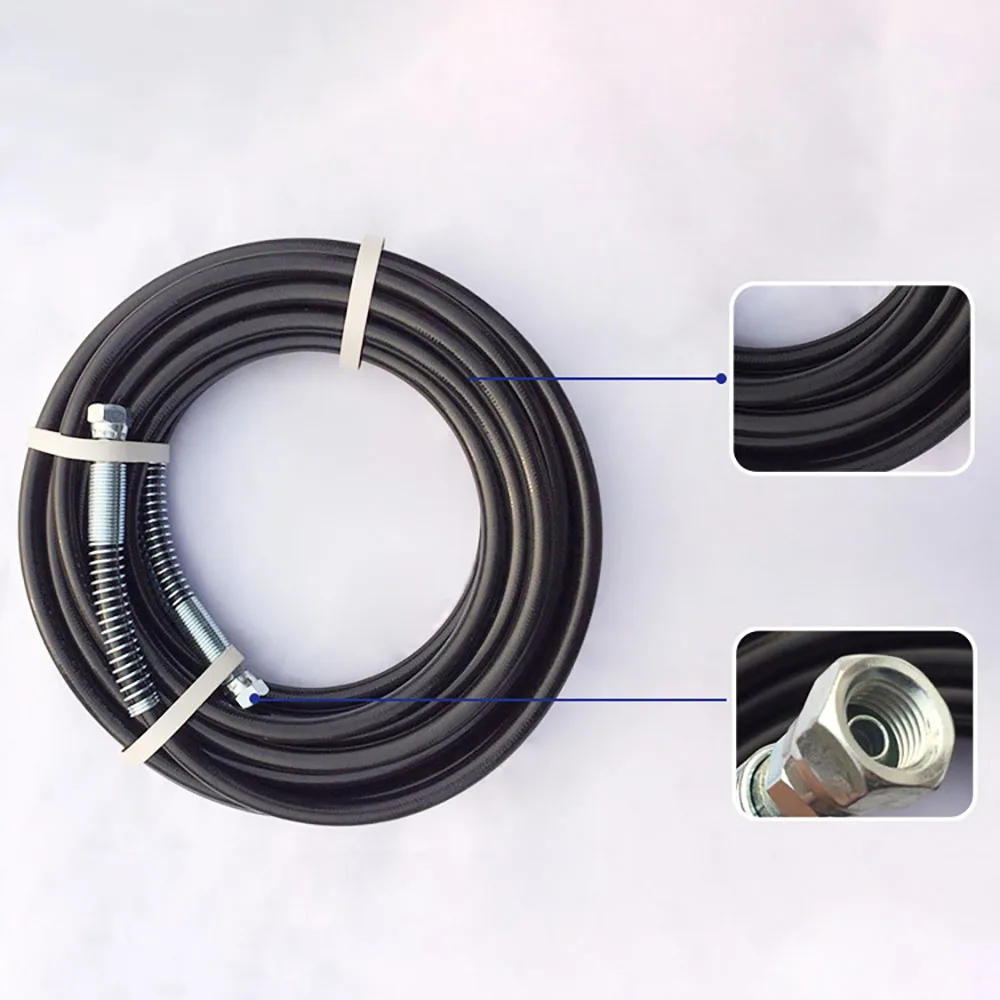 0.5m~40m Whip Hose Airless Spare Part Tube With Joints For 1/4" BSP 5800Psi Airless Paint Sprayer Spare Part Paint Sprayer Hose