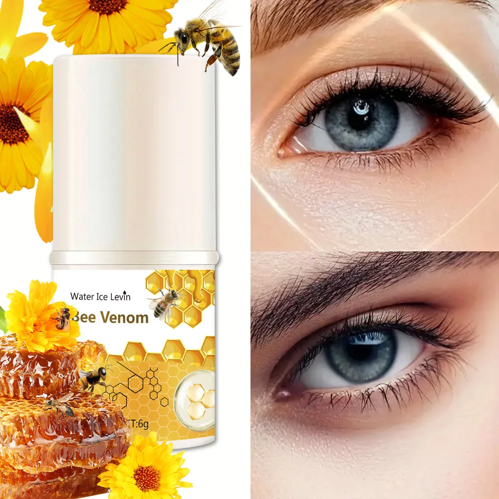 Creme para os olhos com veneno de abelha, creme para olheiras, remove bolsas para os olhos, ácido hialurônico, soro hidratante contra inchaço, cuidados com os olhos