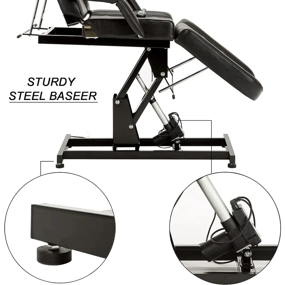 Salon SPA Massagebett Tattoo Stuhl Gesichtsverstellbarer Tisch Schönheitsausrüstung