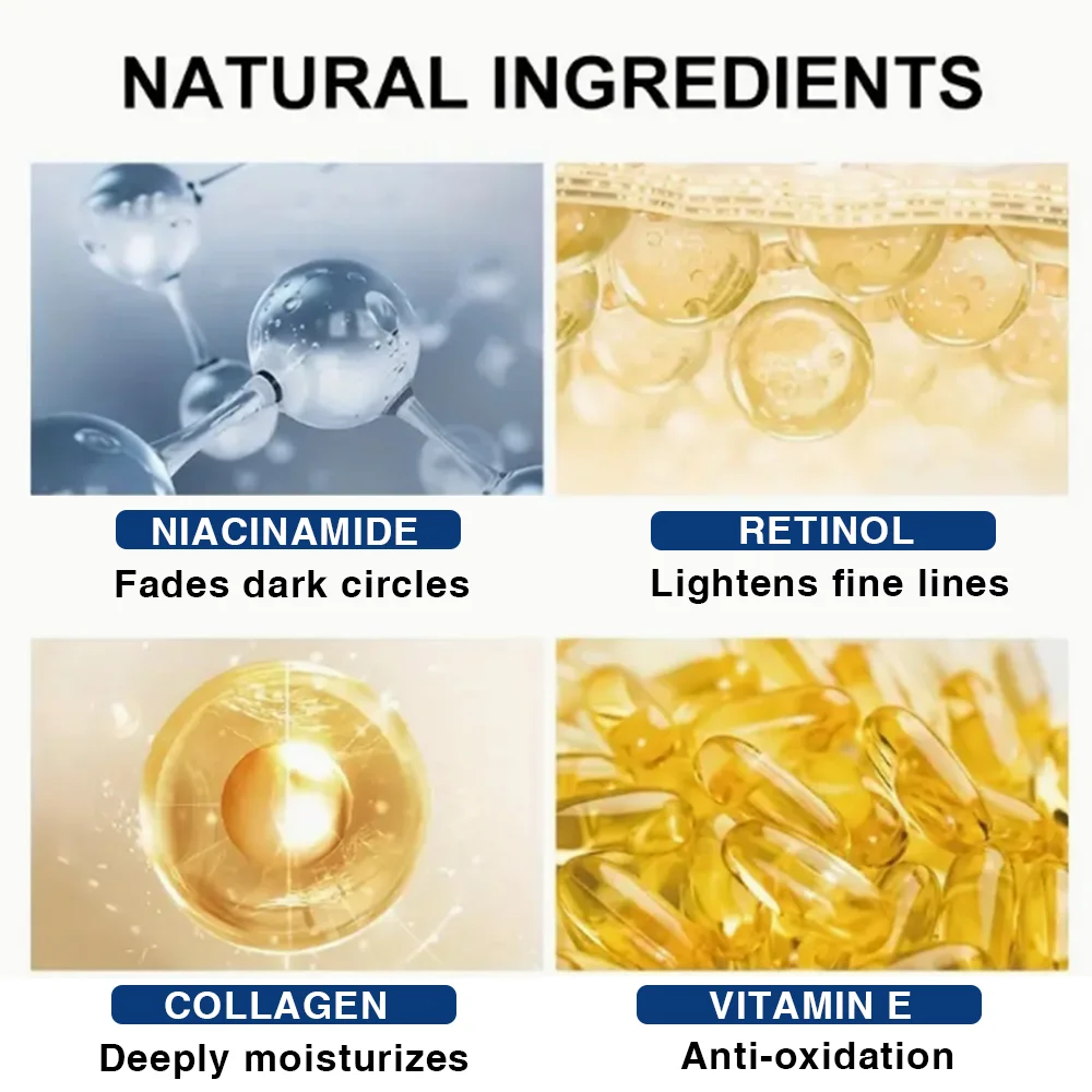 คอลลาเจน Retinol ครีมบํารุงผิวหน้ากรดไฮยาลูโรนิก Anti Aging Firming Lifting Fade Fine Lines Whitening Moisturizing Brightening Skin