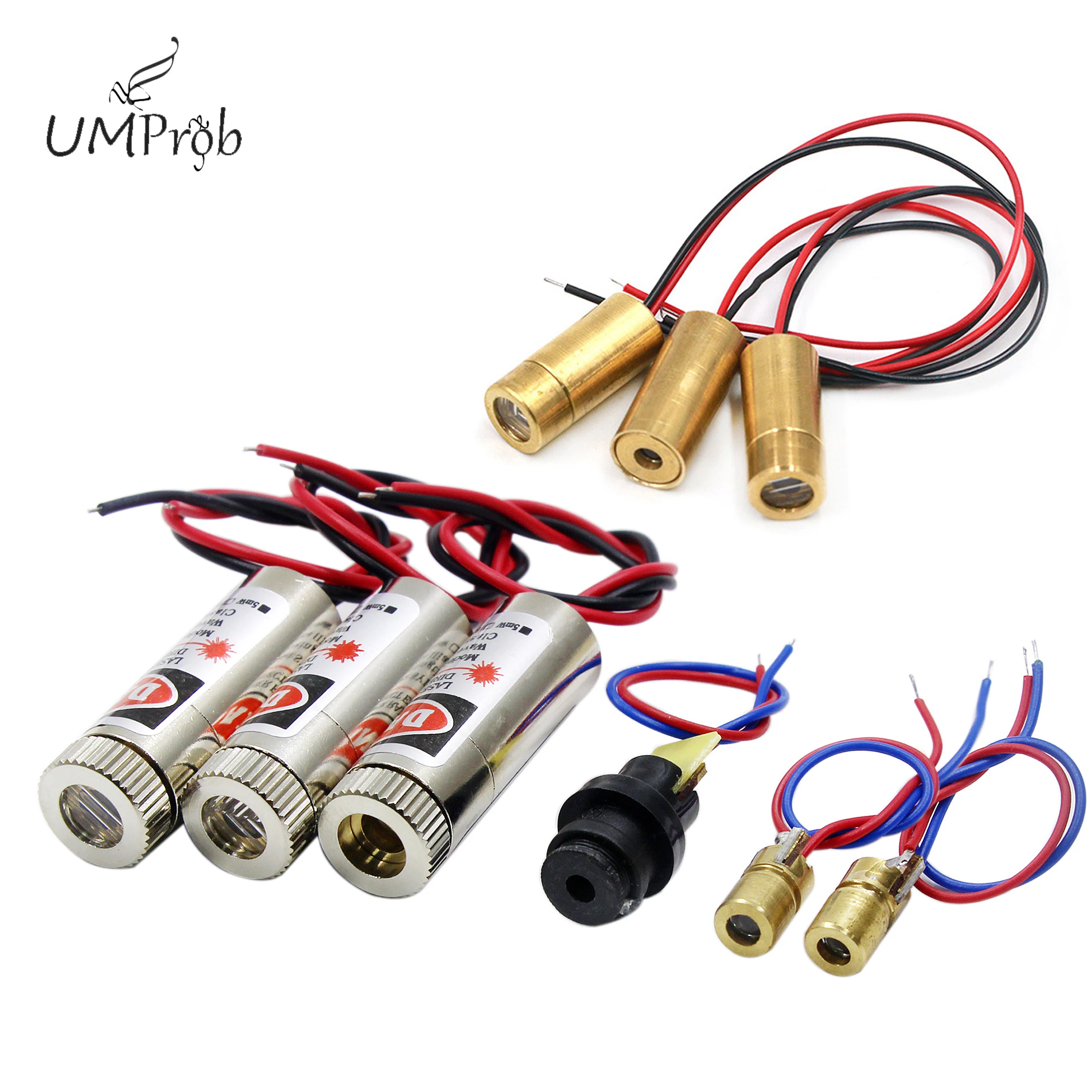 650nm 5mW Red Point / Line / Cross Laser Module Head Glass Lens Focusable Focus Adjustable Laser Diode Head Industrial Class