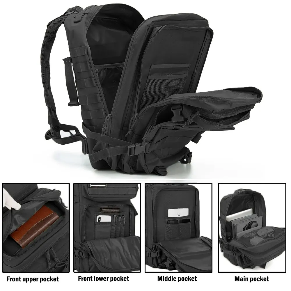 50L Mann Taktische Rucksäcke Überleben Reisetaschen Hking Outdoor 3P Assault Pack EDC Molle Pack Für Trekking Jagd Tasche