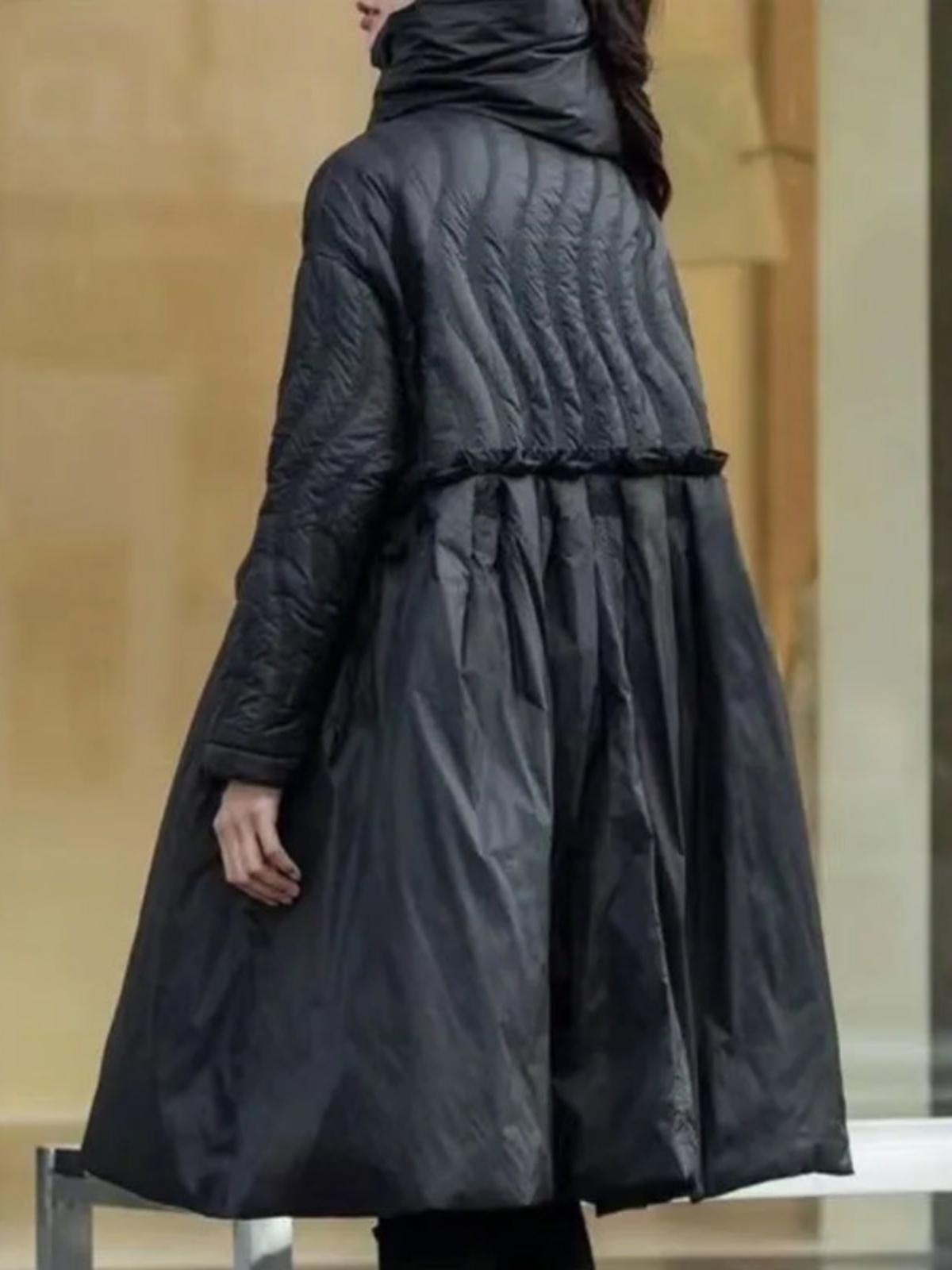 TANNT femmes Parkas 2024 automne hiver nouvelle mode écharpe couture solide manches longues ample décontracté tout Match longue chaude vers le bas Parkas