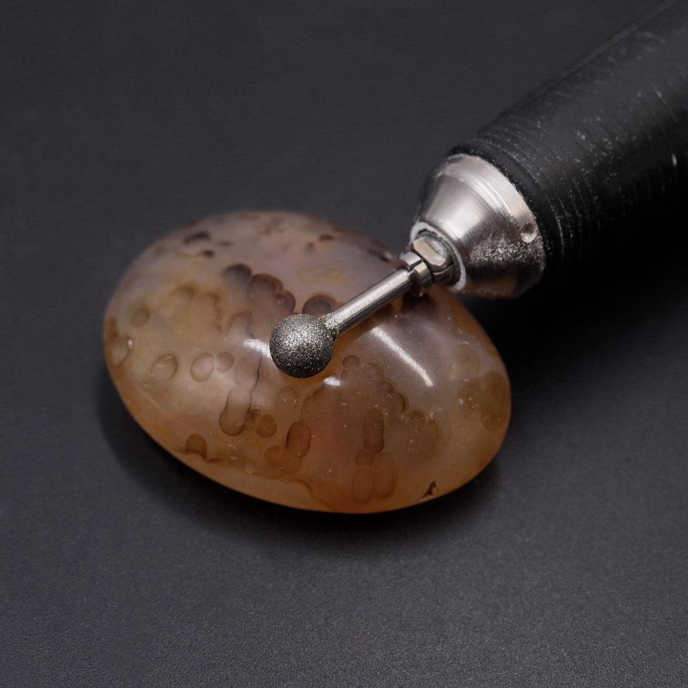 High Quality 150# 2.35mm 10pcs Ball Diamond Grinding Point Grinding Burr Durable Grinding Needle Teeth Grinding Point