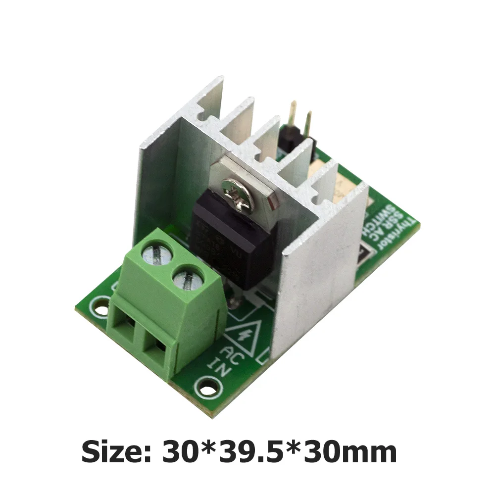 SSR - relé de estado sólido AC Switch para microcontroladores, lógica 3,3V ~ 12V, AC 220V/5A (pico 10A)