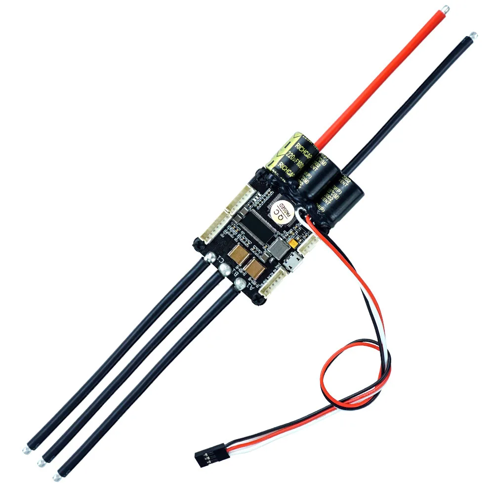 ตัวควบคุมความเร็วไฟฟ้าสําหรับสเก็ตบอร์ด Mini FSESC4.20 50A ฐาน VESC ®   4.12 พร้อมชุดระบายความร้อนอะลูมิเนียมอะโนไดซ์ 12 วินาที ESC