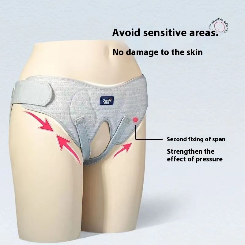 Cinto médico para hérnia da virilha, hérnia para idosos, homens adultos entre mulheres idosas, faixa de algodão elástica, terapia física de apertar hospitalar