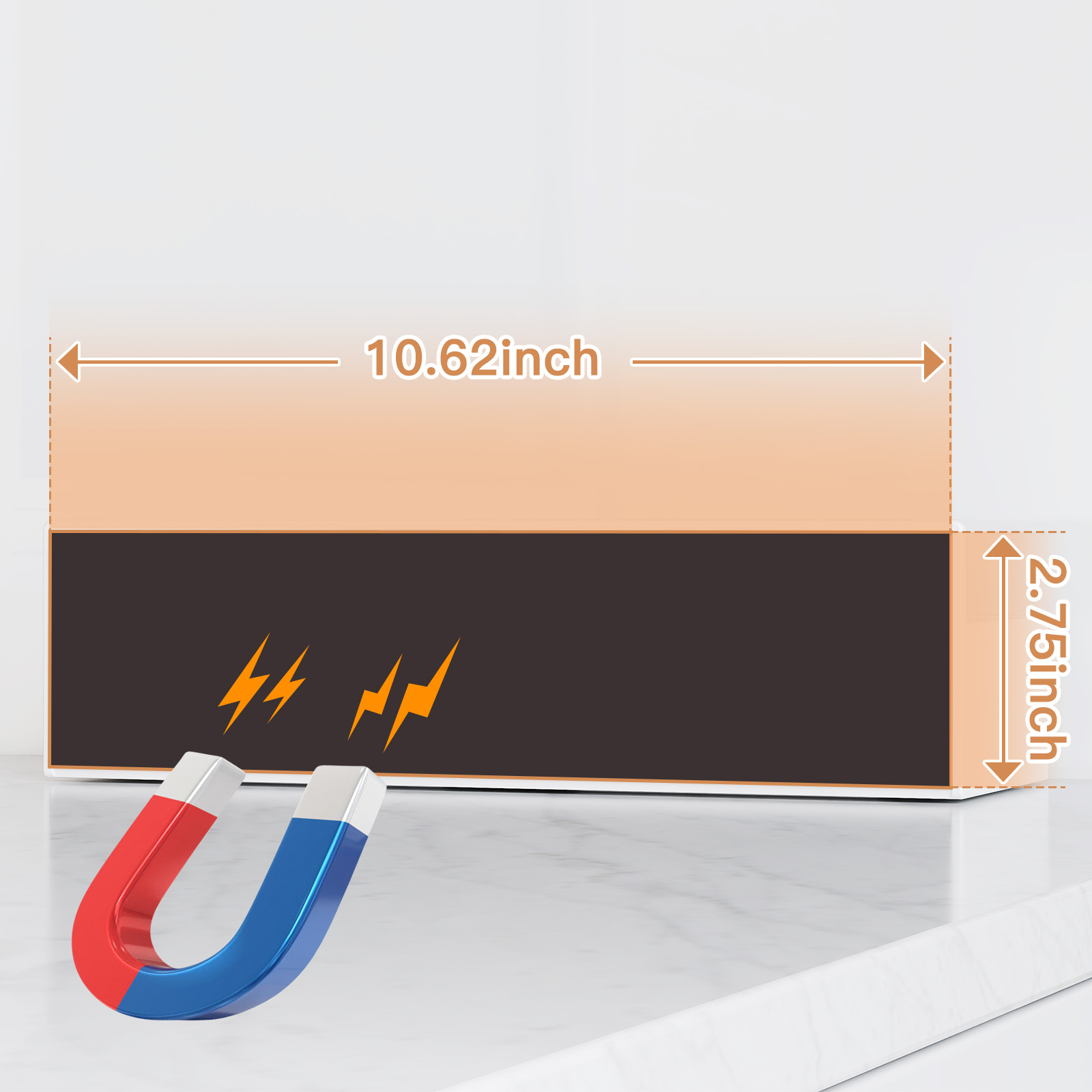 4PCS Magnetic Kitchen Shelves White Plastic Refrigerator Side Organizer Spice Seasoning Racks Household Multi-function Accessory