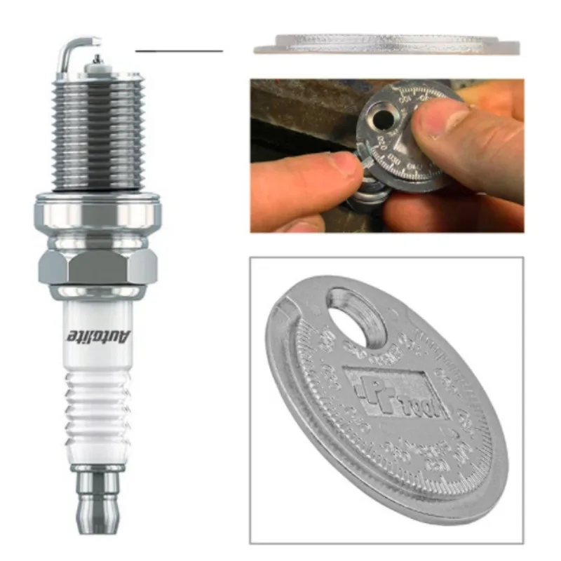 Munttype 0,6-2,4 mm 0,02-0,10 inch Bougie Gap Gauge Meetinstrument Bereik Bougie Gage Kaliber Meetinstrument