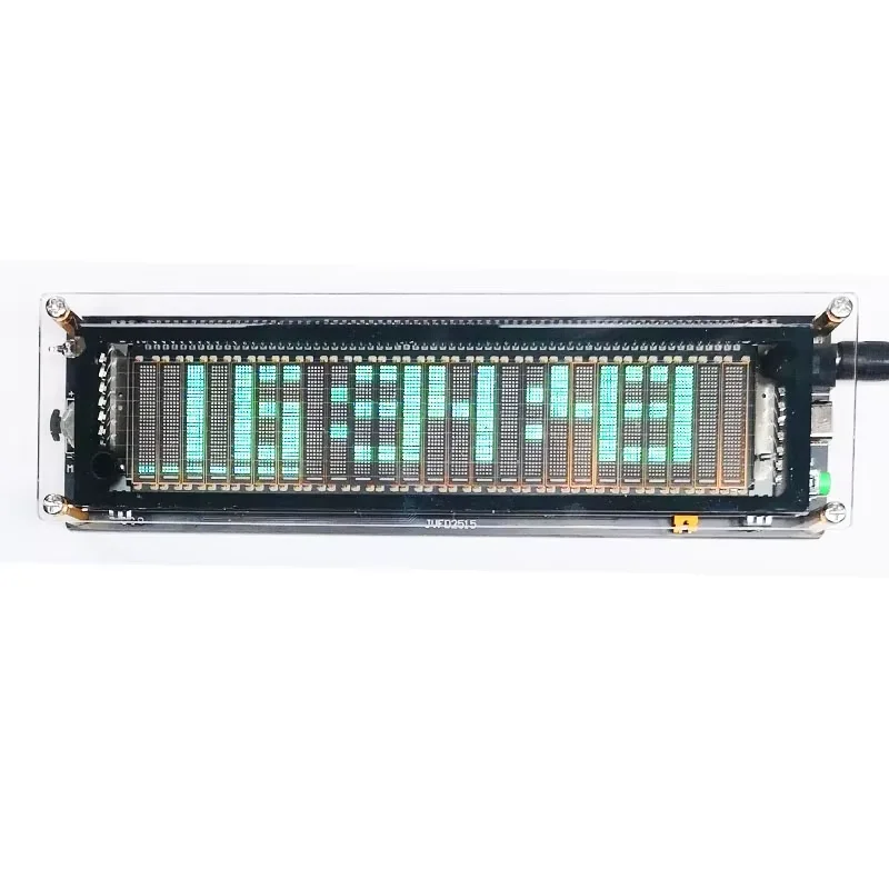 VFD Music Spectrum Display Voice control Level Indicator rhythm Analyzer VU Meter FOR TYPE-C 5V 12V car POWER Amplifier