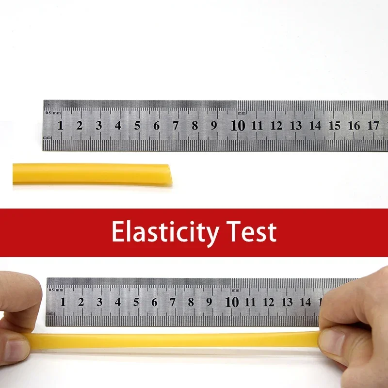自然ラテックスゴムホース IDxOD 1.6 〜 18 ミリメートル高弾性外科医療チューブ黄色パチンコカタパルト弾性バンド