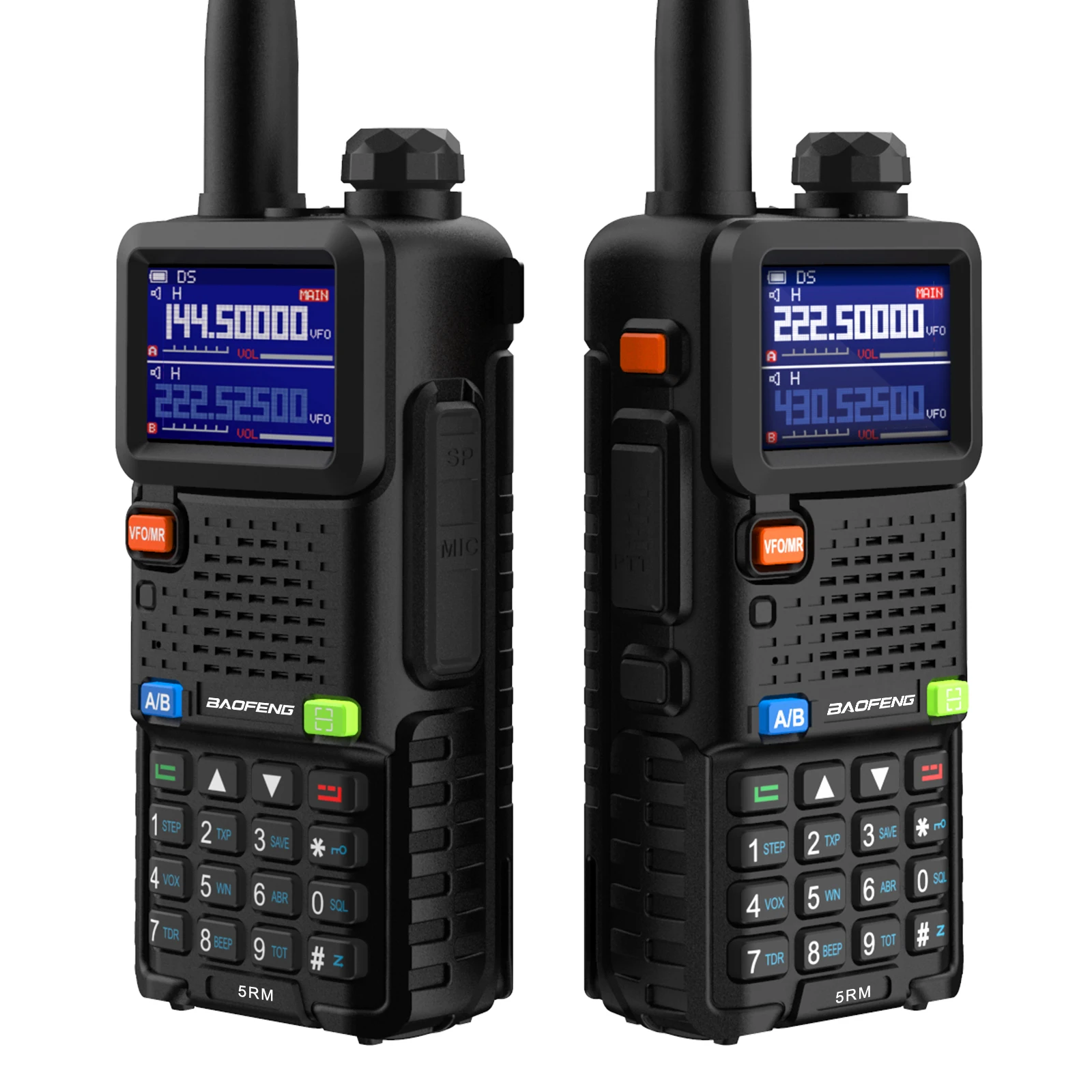 New Baofeng 5RM 8W Type-C Charging Multi Band  Walkie Talkie AM/FM  2500mAh 999CH Two Way Radio UV-5RH Pro