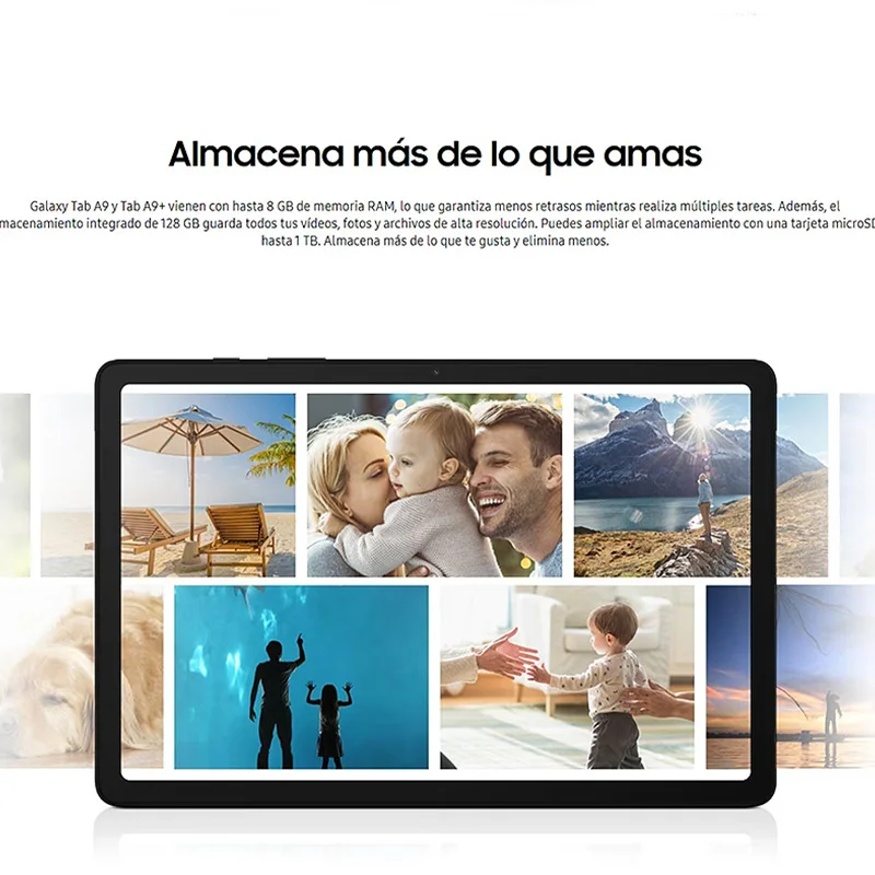 Samsung Galaxy Tab A9+ WI-FI，Tableta，Octa-Núcleo，8 MP Cámara，11 pulg，7040 mAh batería