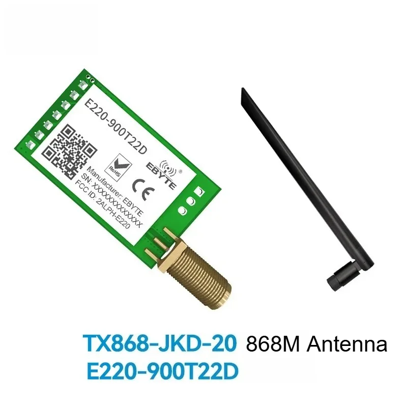 LLCC68 LoRa 868 MHz 915 MHz Funkmodul 22 dBm große Reichweite 5 km CDSENET E220-900T22D SMA-K UART RSSI Sender Empfänger DIP