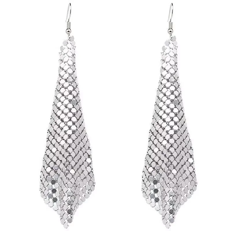 3 มม.เลื่อมโลหะผ้าตาข่ายเงาสีดําเงินทองโลหะผ้าสําหรับ Chainmail เย็บเสื้อผ้าชุดราตรี