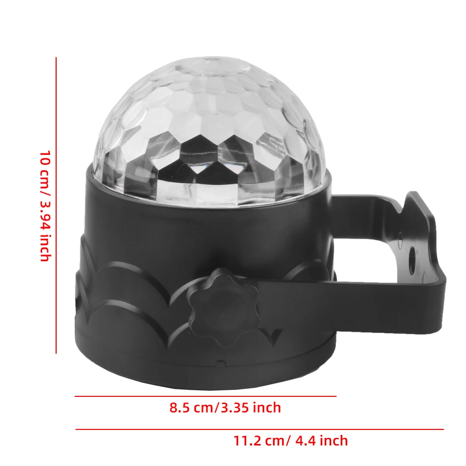 ALIEN RGB Roterende Magische Discobal Licht Geluidsgeactiveerde DJ Strobe Party Bruiloft Dans Kerst Verjaardag Bruiloft Show Lamp