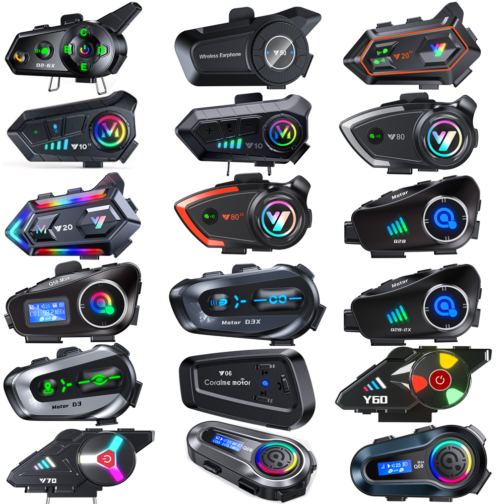 Capacete da motocicleta fone de ouvido bluetooth intercom microfone acessórios universais capacete completo meio capacete 3/4 capacete face-off capacete