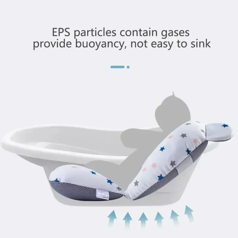 Baby Badewanne Pad Einstellbare Bad Unterstützung Sitz Matte Dusche Kissen Neugeborenen Faltbare Baby Bad Sitz Schwimmende Sicherheit Wasser Pad