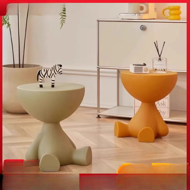 Tavolino da divano creativo tavolino rimovibile stile crema semplice soggiorno domestico tavolino rotondo tavolino portaoggetti