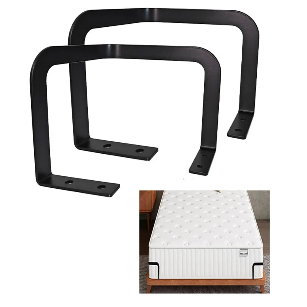 2pcs ที่นอนสไลด์ Stopper โลหะที่นอนตัวยึดมุมแท่งบาร์ Stable ลื่นที่นอนกรอบสําหรับห้องนอนหน้าแรก
