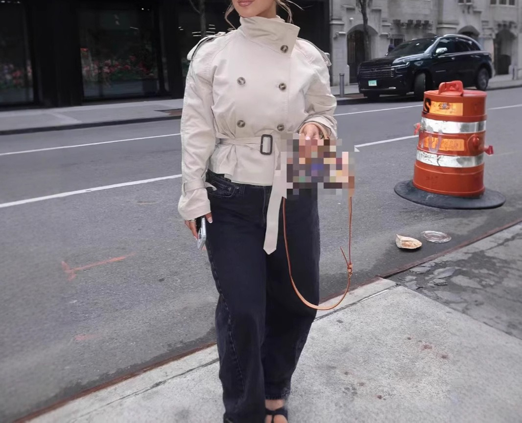 2025 модный двубортный дизайн с талией, укороченный плащ, женская элегантная куртка с высоким воротом и длинными рукавами, женская верхняя одежда для поездок на работу