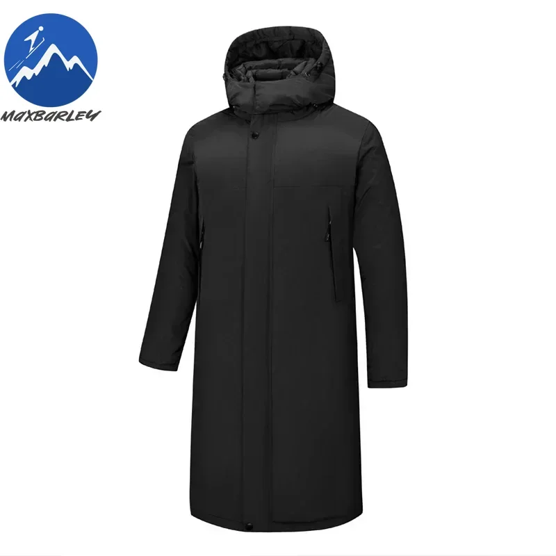 Inverno jaqueta longa masculina de luxo 3 1-em-1 removível conjunto de 2 peças quente acolchoado jaqueta neve impermeável grosso com capuz blusão parkas