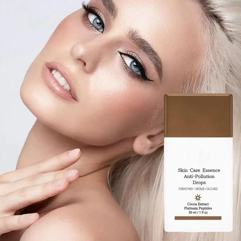 셀프 태닝 에센스 브론저, 내추럴 글로우 스킨 컬러, 페이스 바디 태닝 부스터, 30ml