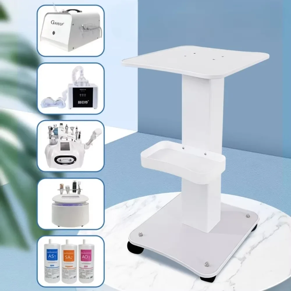 Carrello portaoggetti di bellezza con rulli silenziosi universali Scaffale portaoggetti mobile multifunzione Carrello mobile per strumenti di bellezza per barbiere