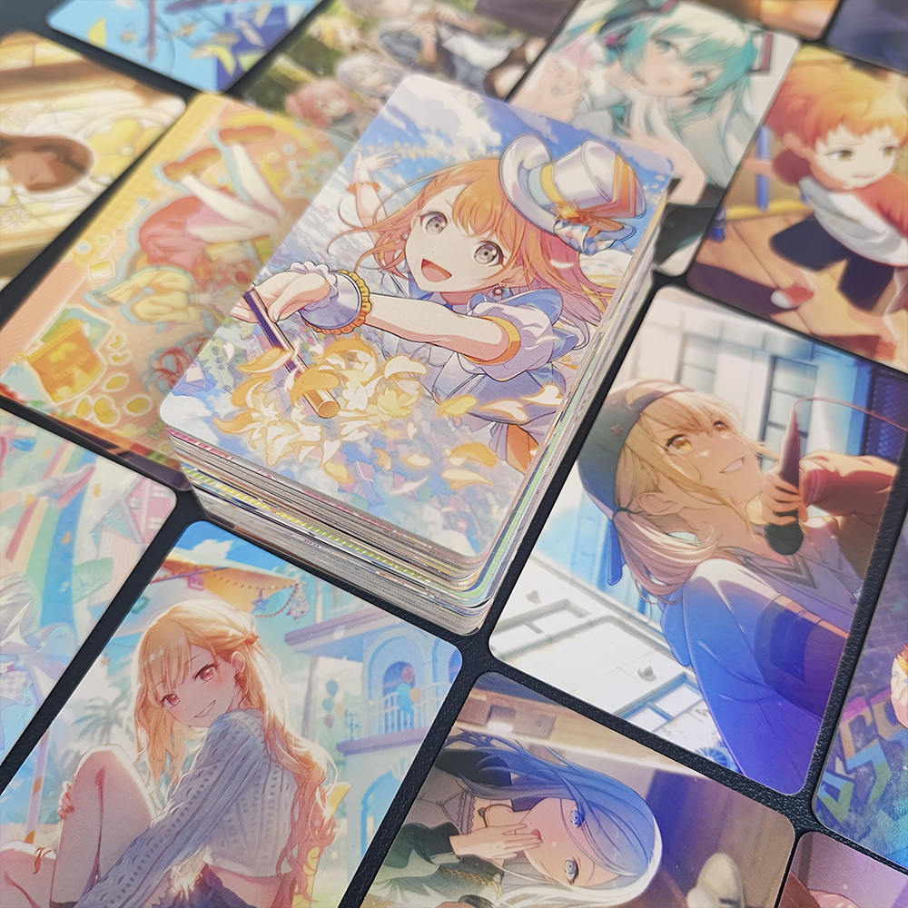 96 Pc/set Project Sekai Complete Set Anime Laser Card Cosplay Rounded Corners Lomo Card Christmas Gifts Girls