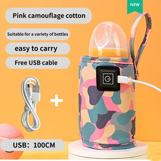Aquecedor de mamadeira com ajuste de 3 velocidades, copo de mamadeira, carro, portátil, usb, aquecedor de mamadeiras, bebê e crianças, viagem ao ar livre