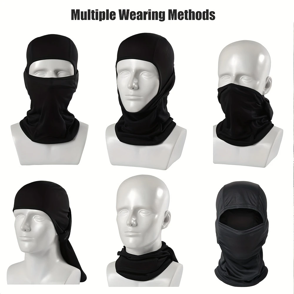 Camouflage Balaclava Cap Outdoor Sunscreen Breathable Full Face Mask Bicycle Motorcycle Helmet Inner Cap Men Women Cycling Mask