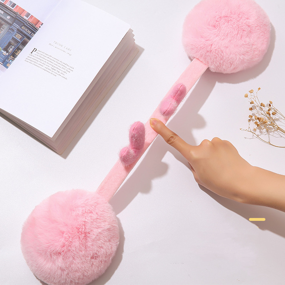 Kind Mädchen Geweih Form Ohrenschützer Weiche Plüsch Ohr Wärmer Winter Frauen Männer Mode Einfarbig Earflap Im Freien Kalte Schutz