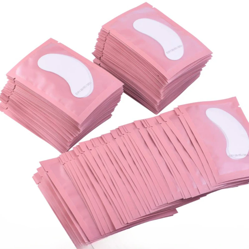 50 pares de parches para ojos, extensión de pestañas debajo de pestañas, pegatinas para pestañas postizas, suministros de extensión de pestañas, parches para construir párpados