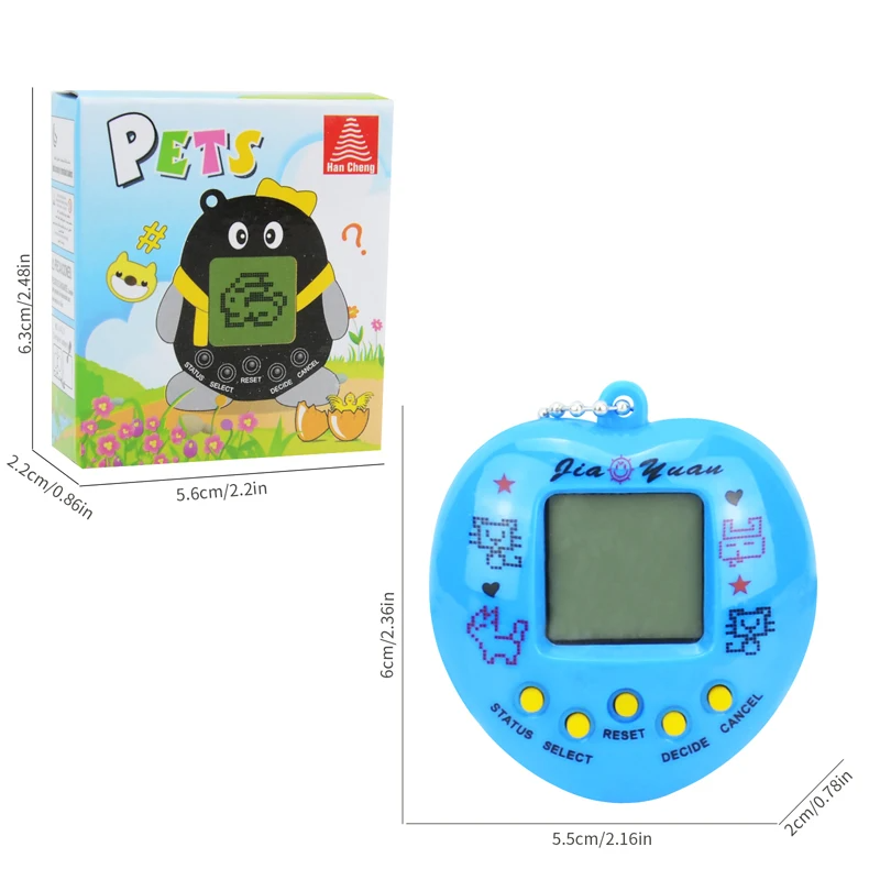 Crianças eletrônicas animais de estimação jogo tamagotchi console de jogo portátil brinquedo em russo original alemão espanhol polonês virtual digital brinquedo para animais de estimação