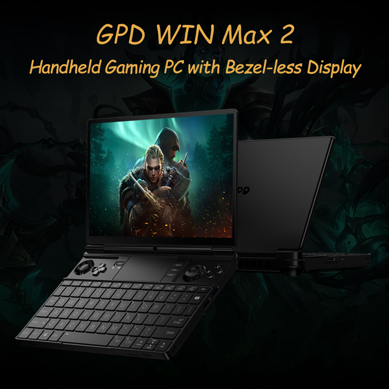 GPD WIN Max 2 2025 10,1 Zoll AMD AI 9 HX 370/8840U Windows11 Gaming PC Laptop Notebook Tragbarer Spielcomputer 64 GB RAM 2 TB Nvme