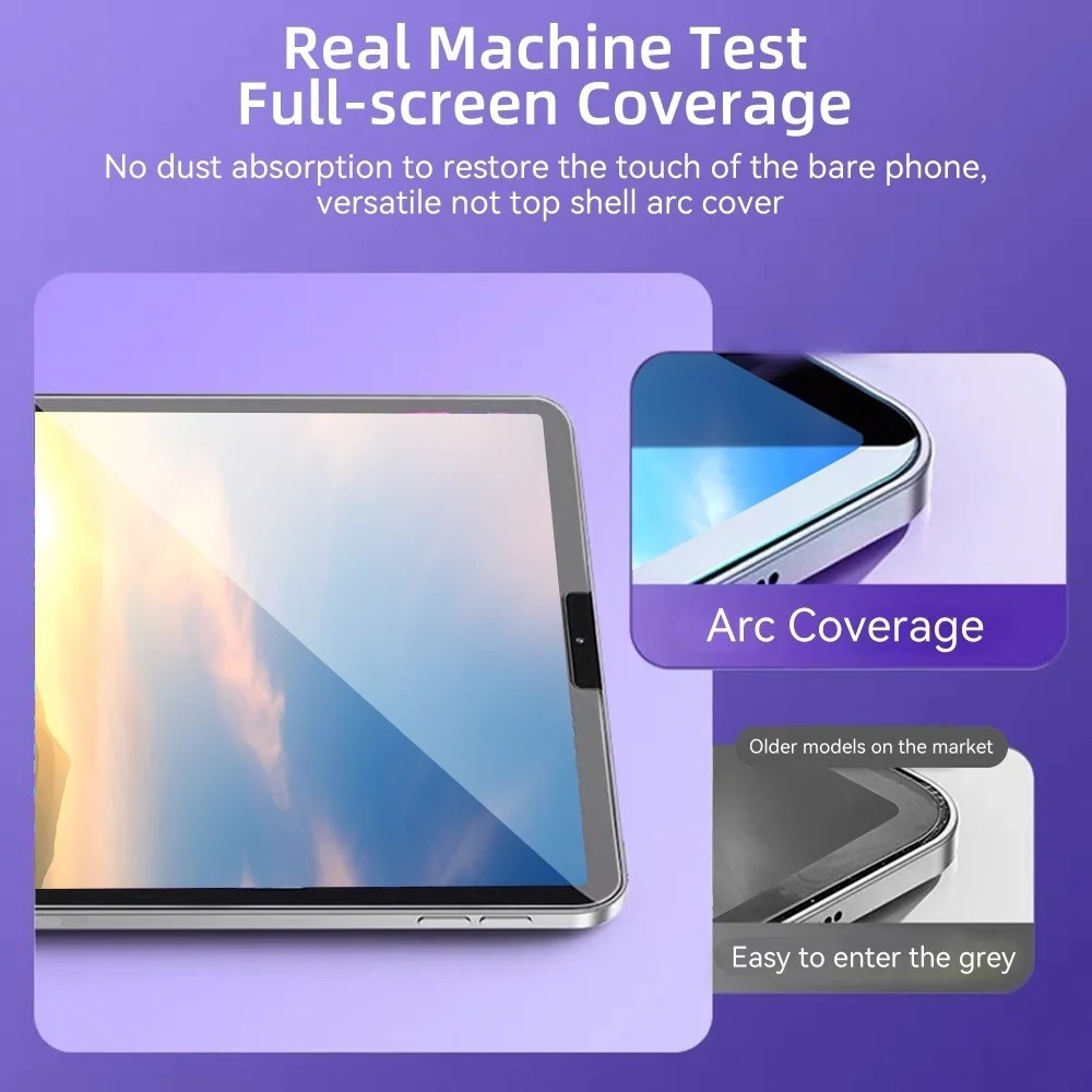 Комплект автоматической установки закаленного стекла для Samsung Galaxy Tab S10 Ultra 14,6 дюйма 2024 S10 Plus S9 FE Plus S7+ S8 S7 A9Plus 11 дюймов