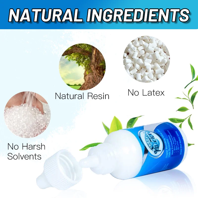 Cola para peruca adesivos à prova d'água Katelon cola invisível para extensão de cabelo + removedor para peruca 30ml