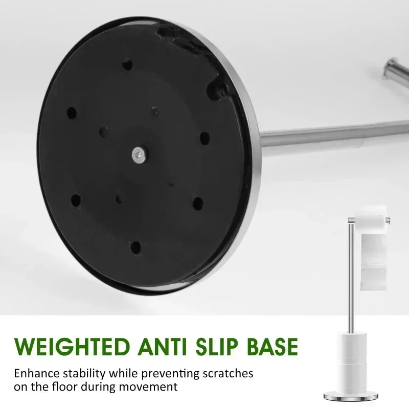 กระดาษผ้าเช็ดตัวผู้ถือห้องน้ําสแตนเลสชั้นติดตั้งสุขาผู้ถือกระดาษ Single Pole ห้องครัวชั้นวางห้องน้ําติดตั้ง