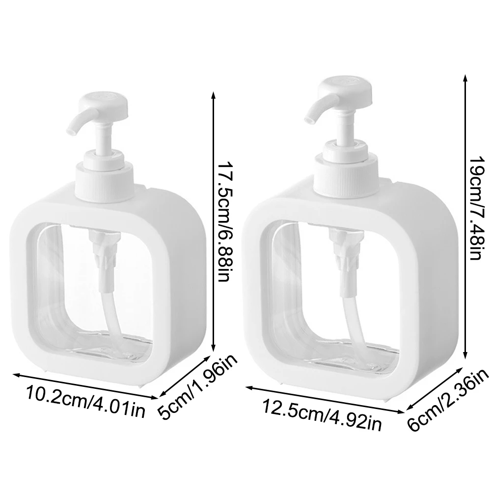 1pc garrafa dispensadora de sabão transparente de grande capacidade com bomba de imprensa para cozinha banheiro viagem