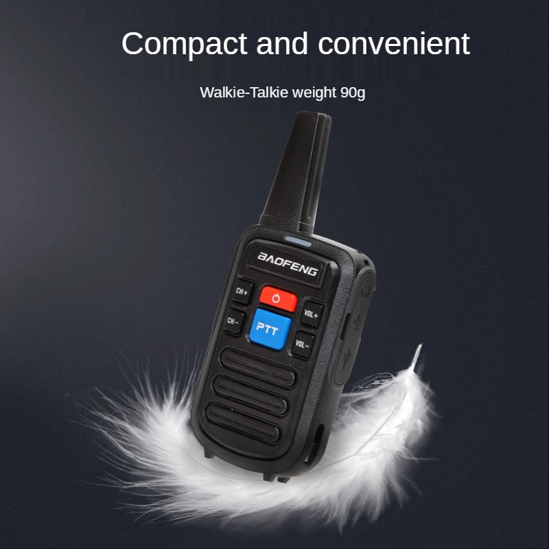 Baofeng-walkie-talkie UHF de 16 canales, radio bidireccional portátil con auricular, bf888s transceptor, 400-470MHz, lote de BF-C50