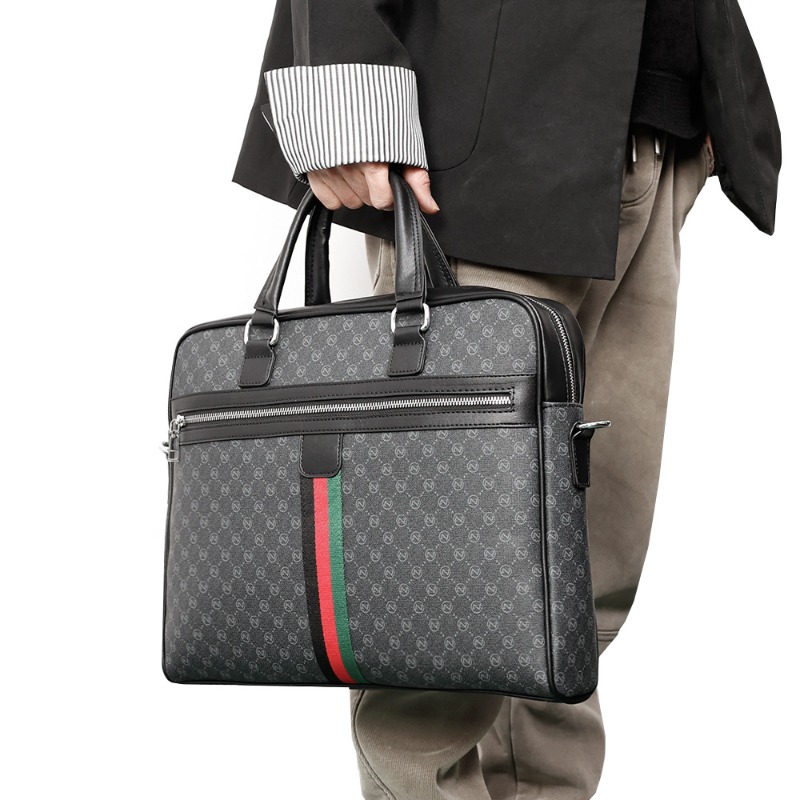 Business Aktentasche Männer Mode Brief Drucken Handtasche Männer Umhängetaschen Reise 14 zoll Laptop Aktentaschen Handtaschen Schulter Taschen