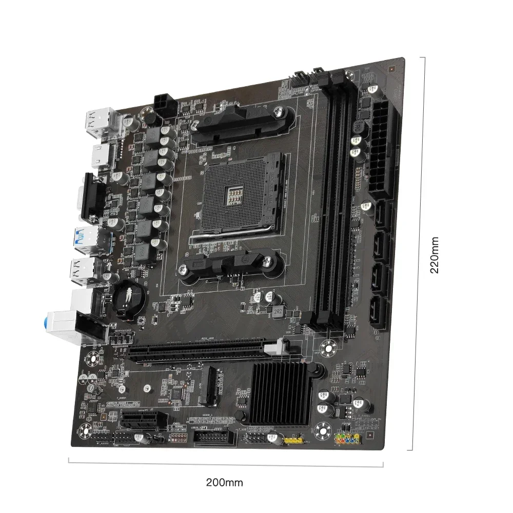 MACHINIST B450 Motherboard AMD unterstützt DDR4 Desktop RAM AM4 CPU-Steckplatz NVME NGFF M.2 USB 3.0 VGA Dual Channel für Ryzen5 3500 usw