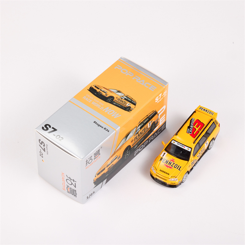 Xcartoys PopRace 1/64 modelo de carro clássico, GTi Mk2, 997, Stagea R34, Singer 964 Diecast veículo brinquedo coleção presentes para adultos