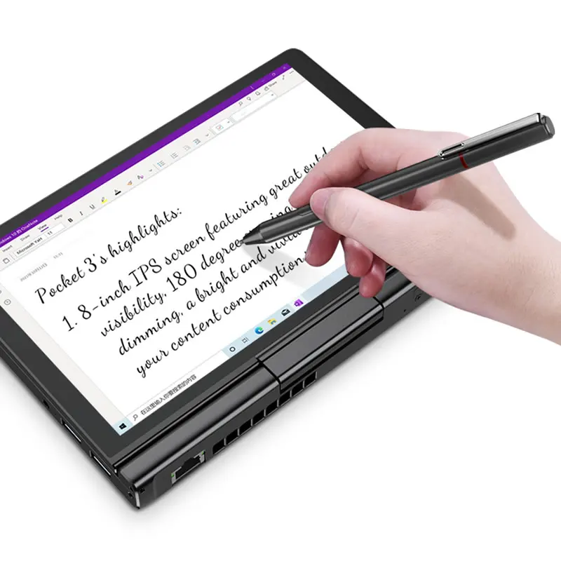 GPD Pocket 3 Mini portátil 8 pulgadas Intel N7505 NVIDIA 60 Hz Notebook 16GB LPDDR4 * 3733 MHz 512GB SSD NVMe 180 ° plegar portátiles de negocios