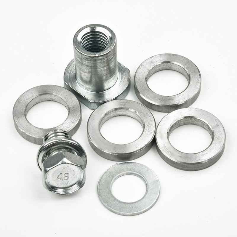 Adaptador de amoladora angular M14 M10, Kit de conversión de adaptador de máquina ranuradora, brida, tuercas de seguridad de Metal, ranurado tipo 125 150