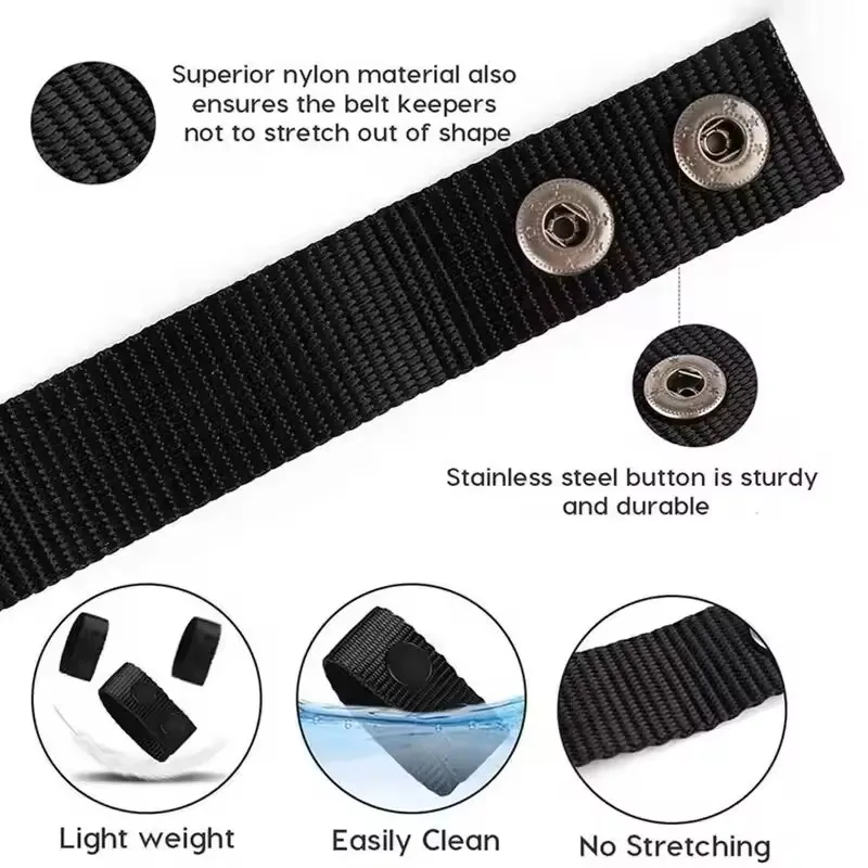 Cinturón táctico multifuncional con doble hebilla de nailon, cinturones portátiles, equipo de accesorios, accesorio para deportes al aire libre, hebilla fija, 4 Uds.