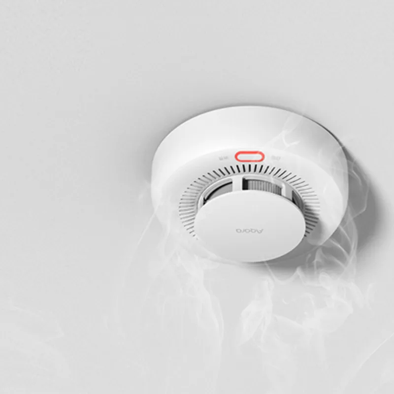 Aqara Smoke Detector Sensor Zigbee 3.0 Smart Fire Alarm Monitor Sound Alert Home Security APP Work With Xiaomi Mi home Homekit